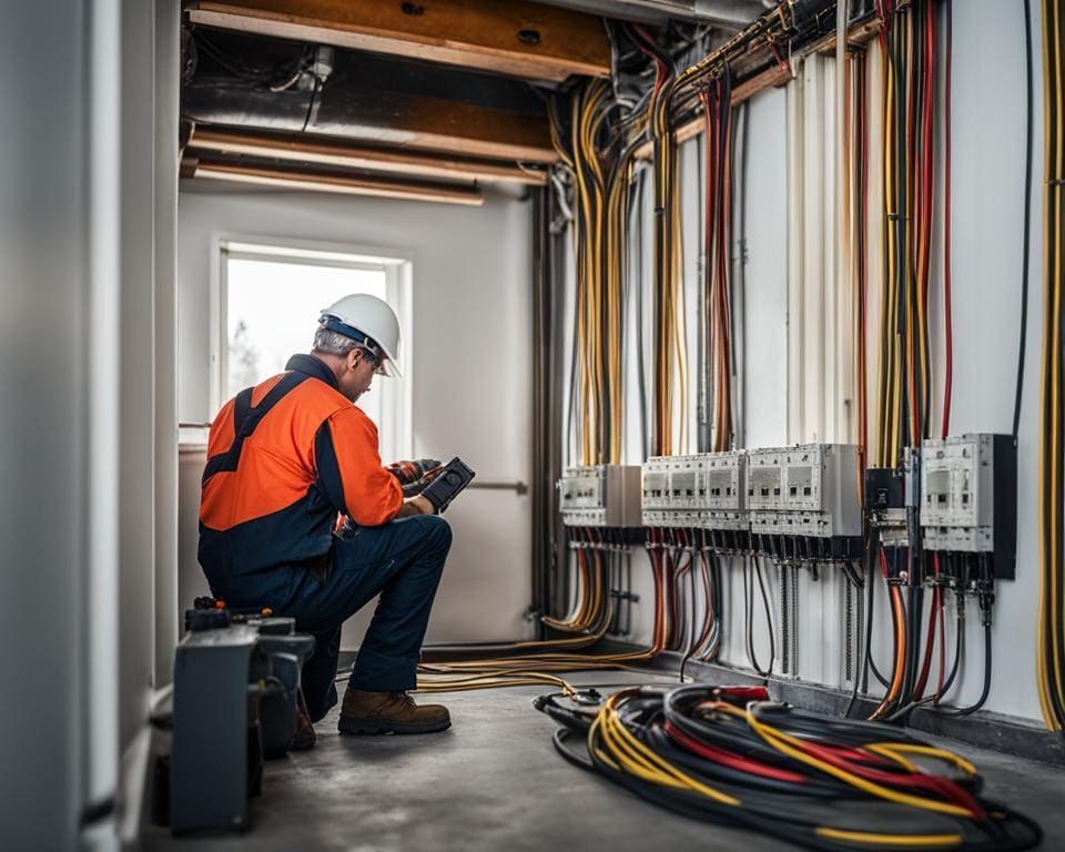 Elektrische bekabeling controleren voor elektrische keuring