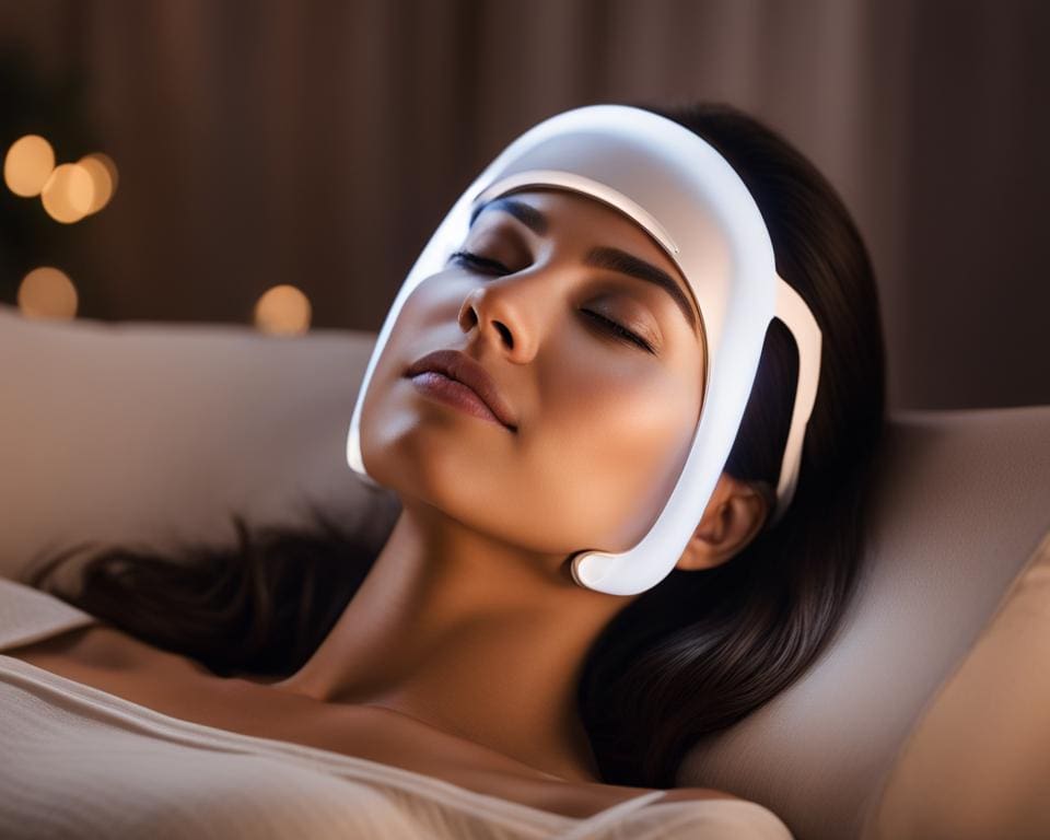 LED-lichttherapie masker voor natuurlijke huidverjonging