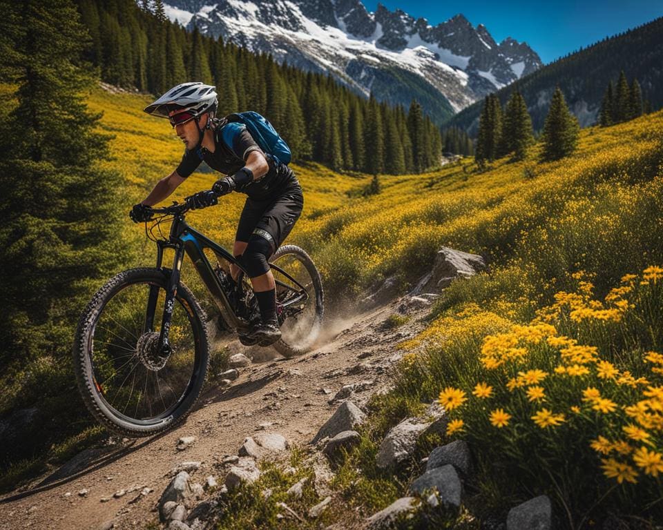 Mountainbiken in de Alpen