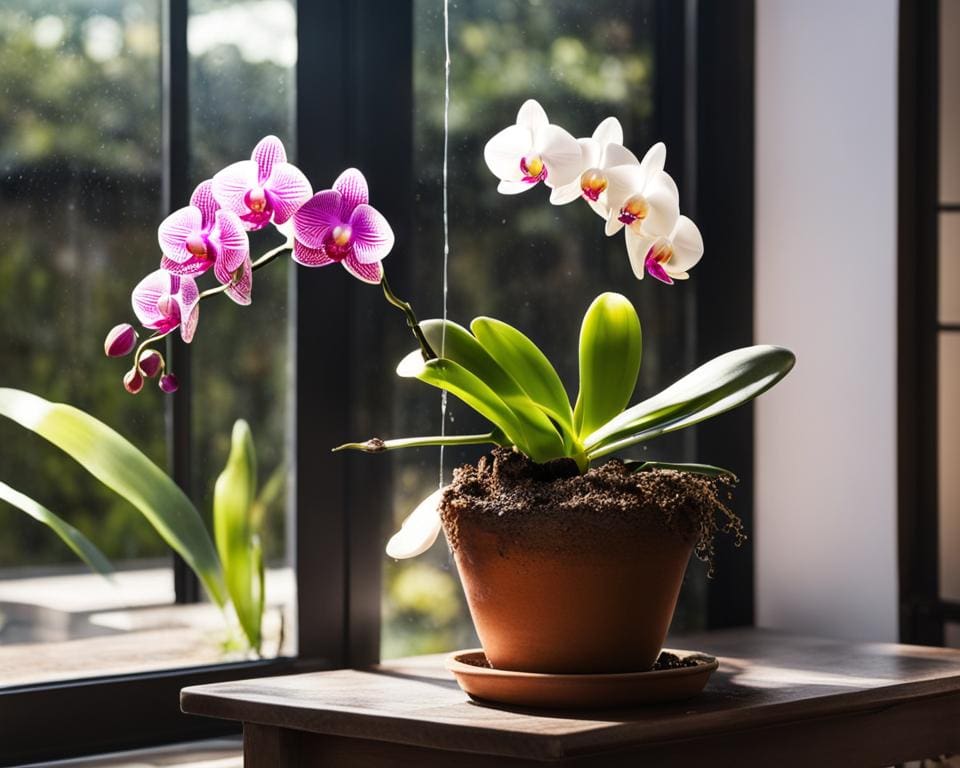 Waterbehoefte van orchideeën