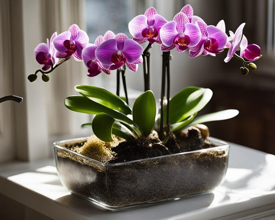 beste manier om een orchidee water te geven