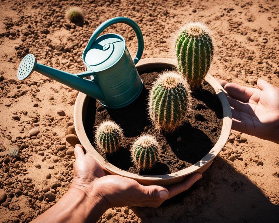 hoe vaak moet je cactussen water geven