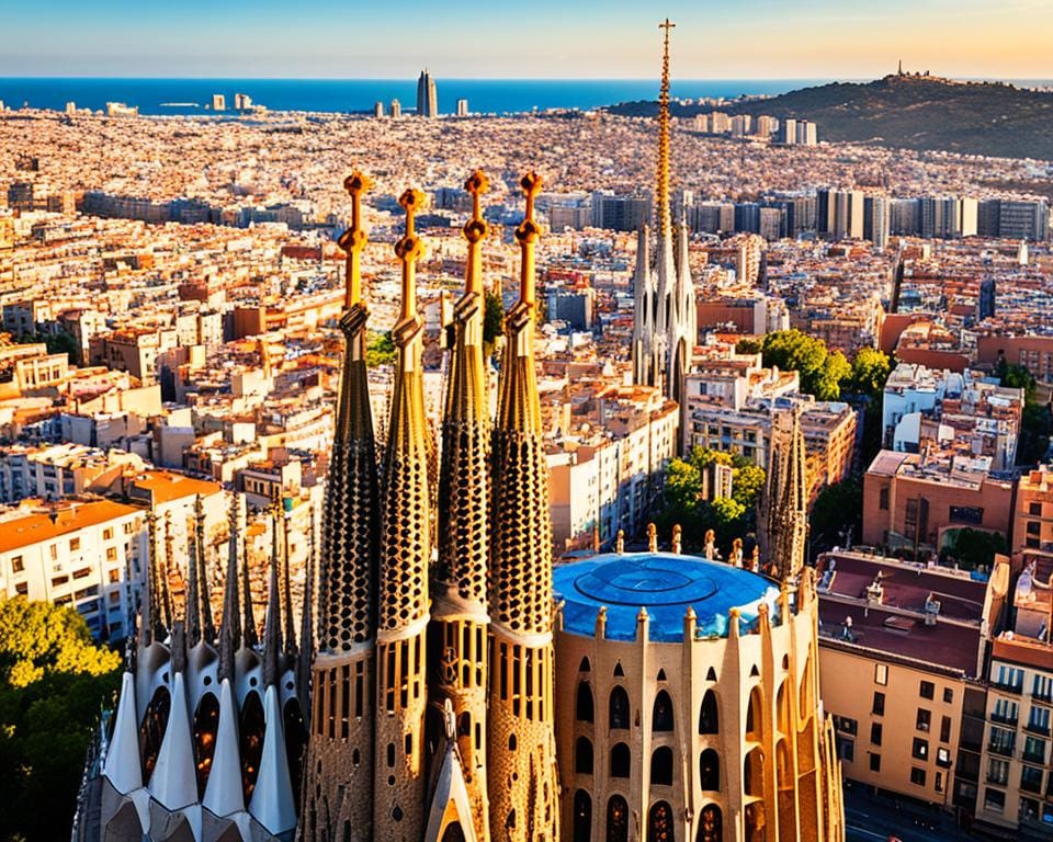 Bezoek de Sagrada Familia in Barcelona, Spanje, opnieuw