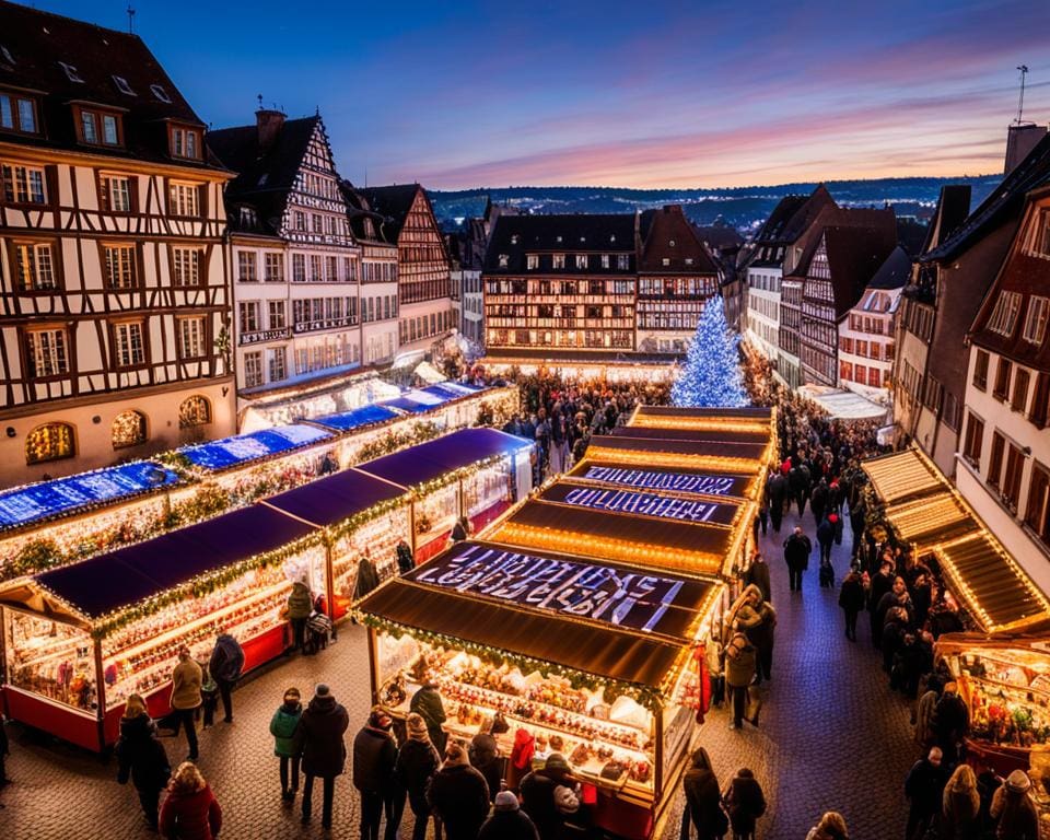 Kerstmarkt in Frankrijk