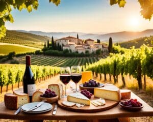Proef lokale kaas en wijn in de Provence, Frankrijk