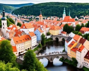 Verken de middeleeuwse stad Cesky Krumlov, Tsjechië