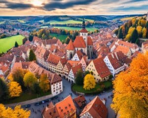 Verken de middeleeuwse stad Rothenburg ob der Tauber, Duitsland