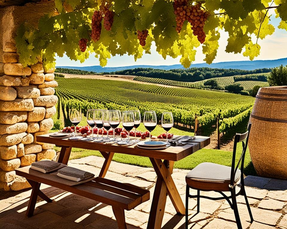 wijnproeverijen in de Provence
