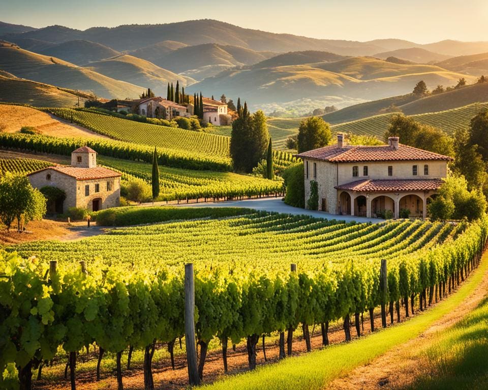 wijnroute Toscane