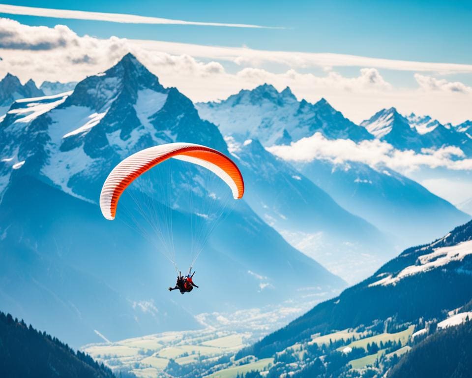 paragliding Alpen