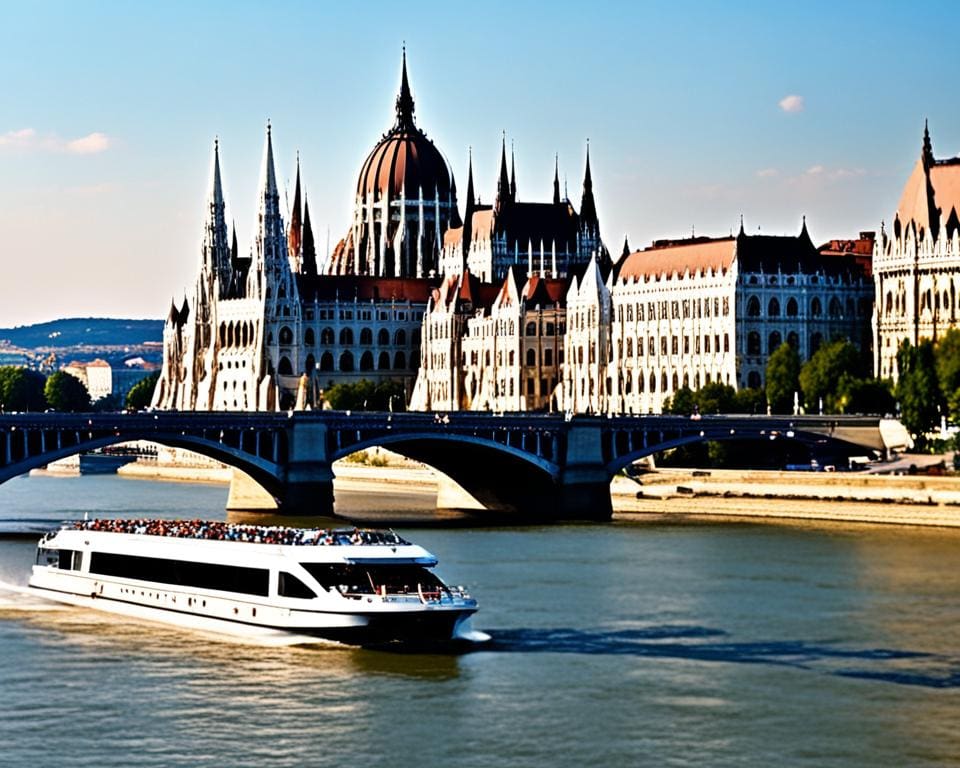 sightseeing per boot Boedapest Hongarije