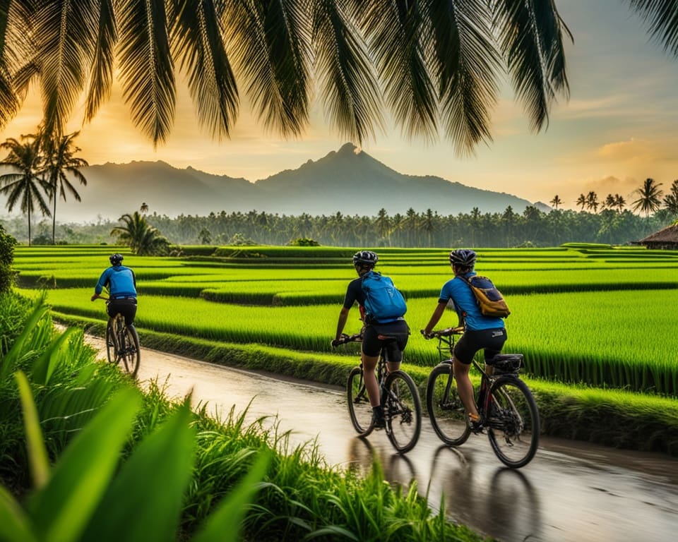 Fietsen door de Rijstvelden van Bali