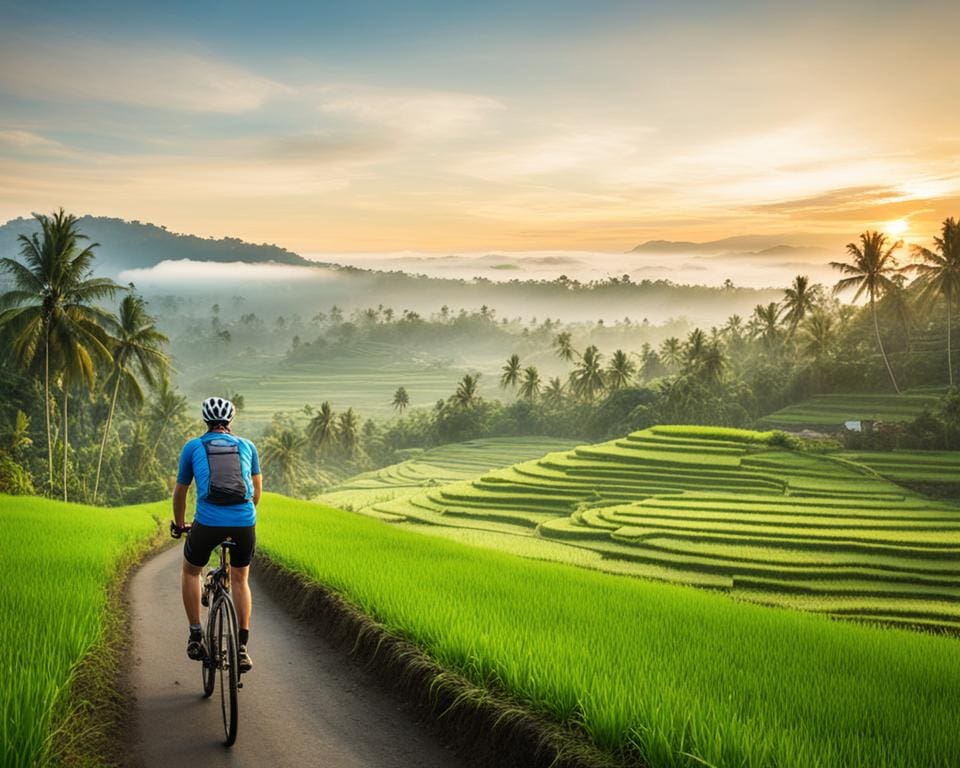 Fietsen door de Rijstvelden van Bali