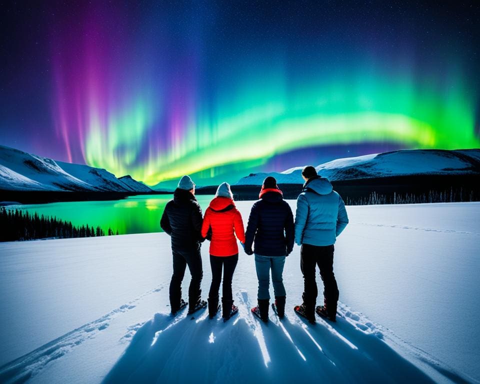 Noorderlicht jacht in IJsland