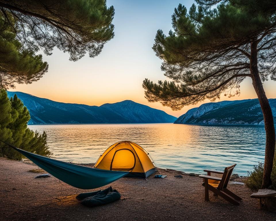 kamperen in de natuur Kroatië