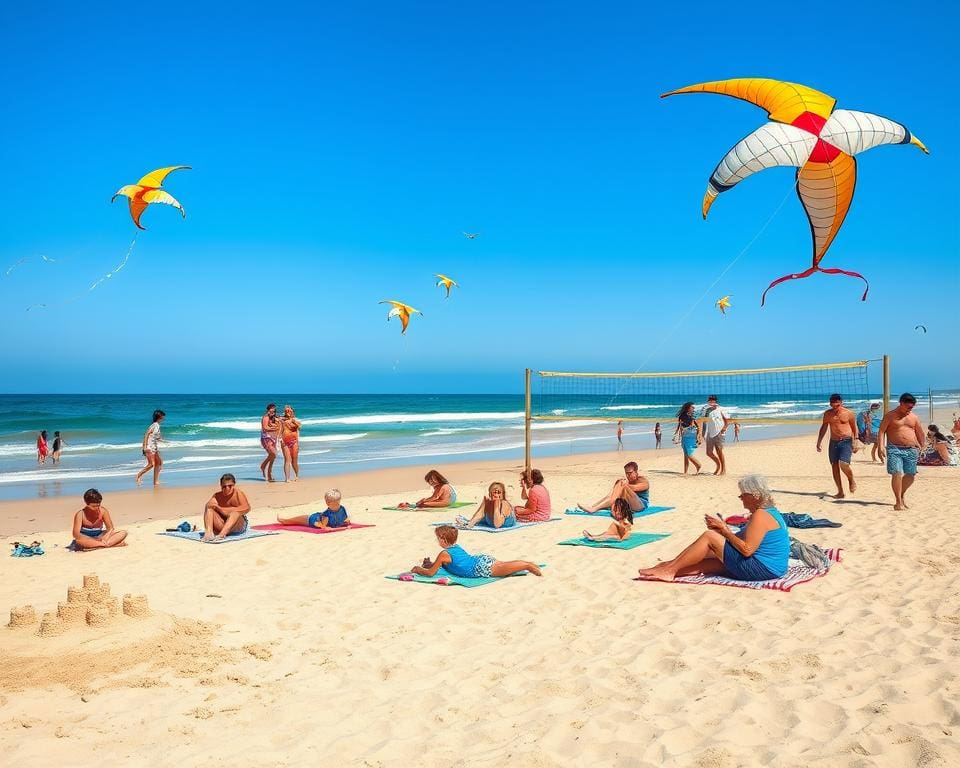 Activiteiten voor jong en oud aan het strand