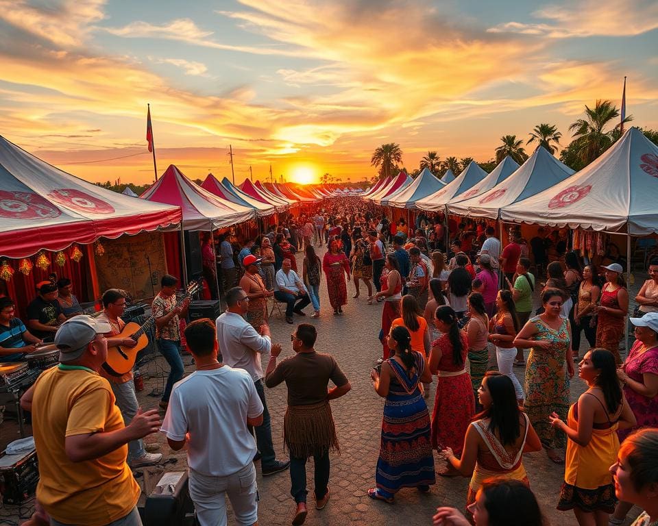 Bezoek een muziekfestival met wereldse invloeden