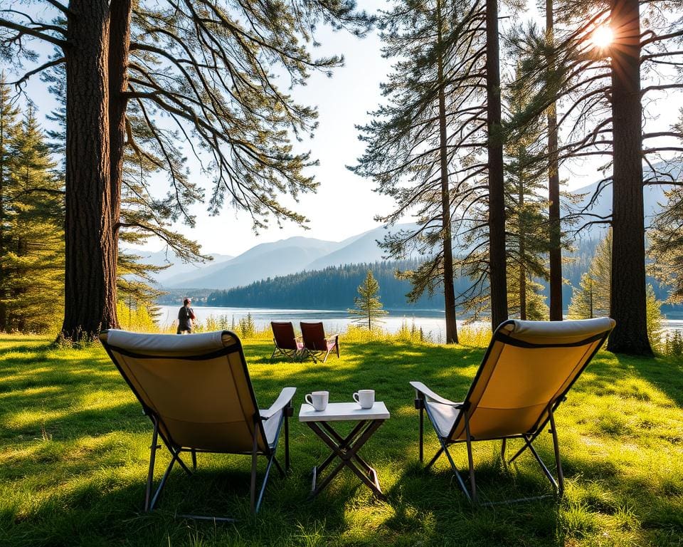 Luxe kampeerstoelen voor comfort in de natuur