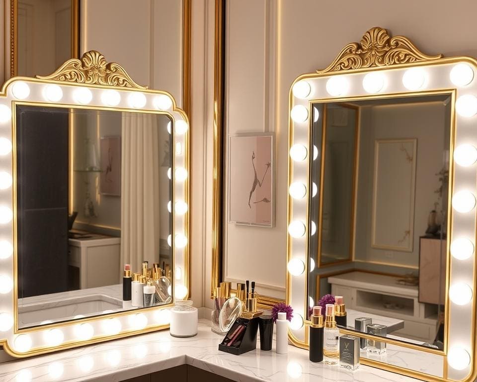 Luxe make-up spiegels met ingebouwde verlichting