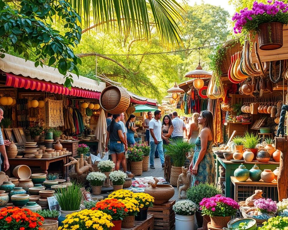 Ontdek lokale ambachten tijdens een marktdag