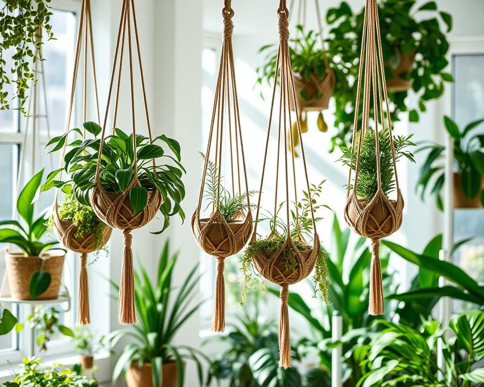 Originele plantenhangers voor een groene touch