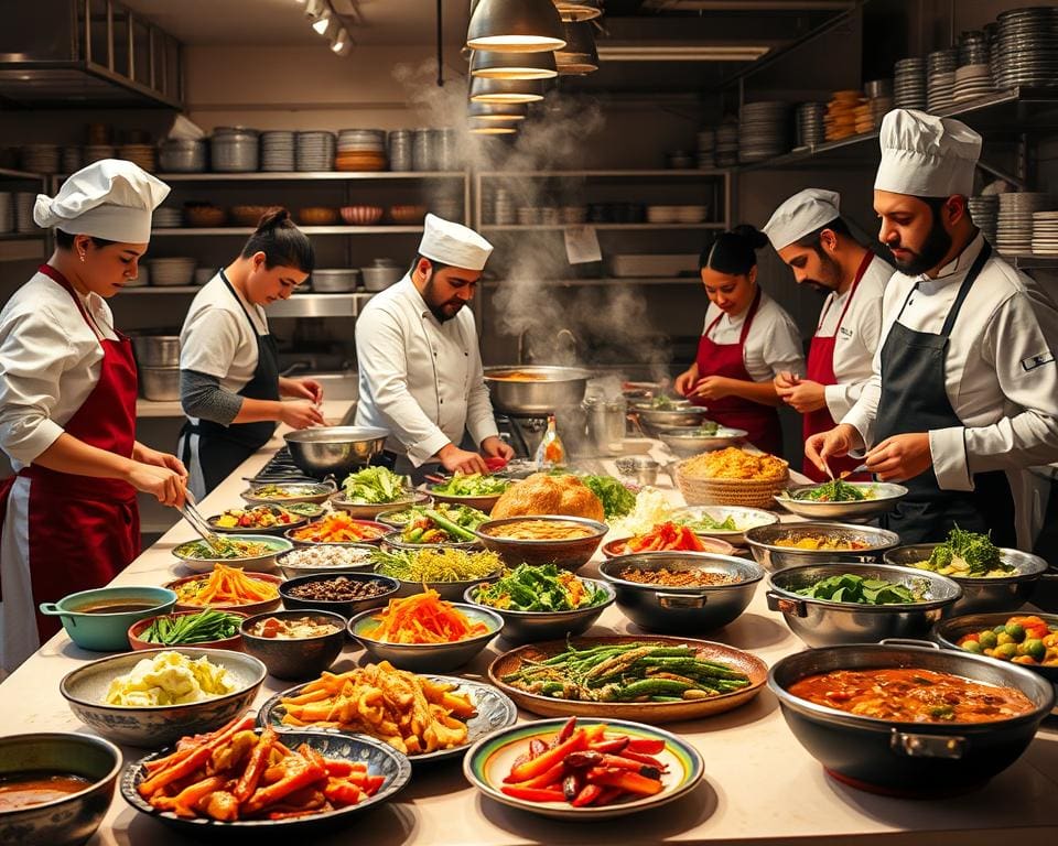 Probeer een culinaire workshop met wereldkeuken