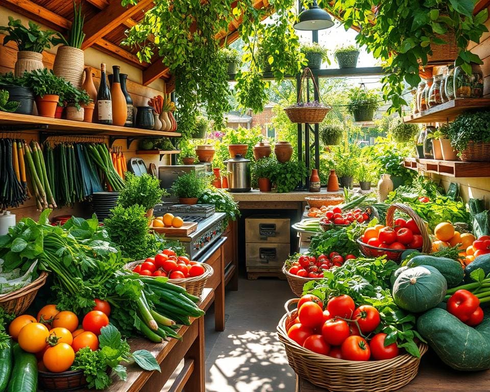 Probeer een kookles in een stadsboerderij met vers geplukte ingrediënten