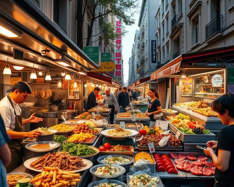 Proef culinaire kunst tijdens een stadsfoodtour