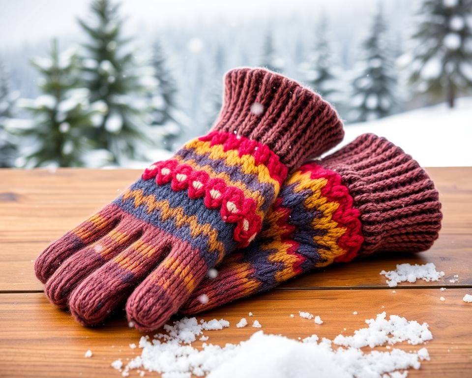 Warme handschoenen voor buitenactiviteiten in de kou