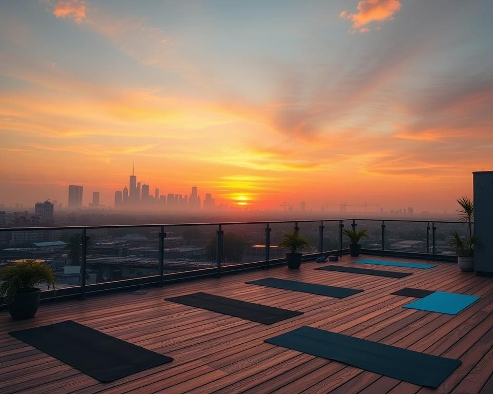 wat te verwachten tijdens een rooftop yoga evenement