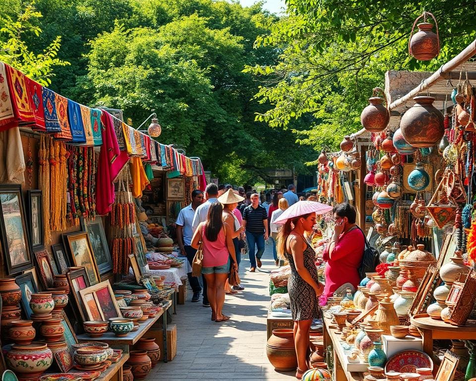 Bezoek een kunstmarkt vol handgemaakte creaties