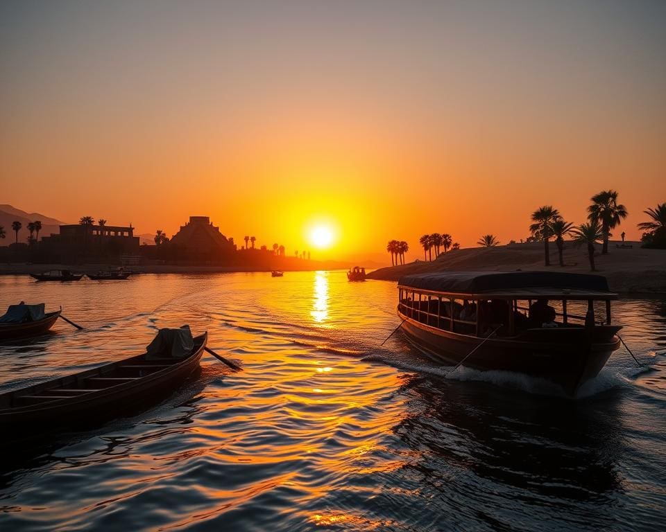 Nijl cruises in Luxor Egypte