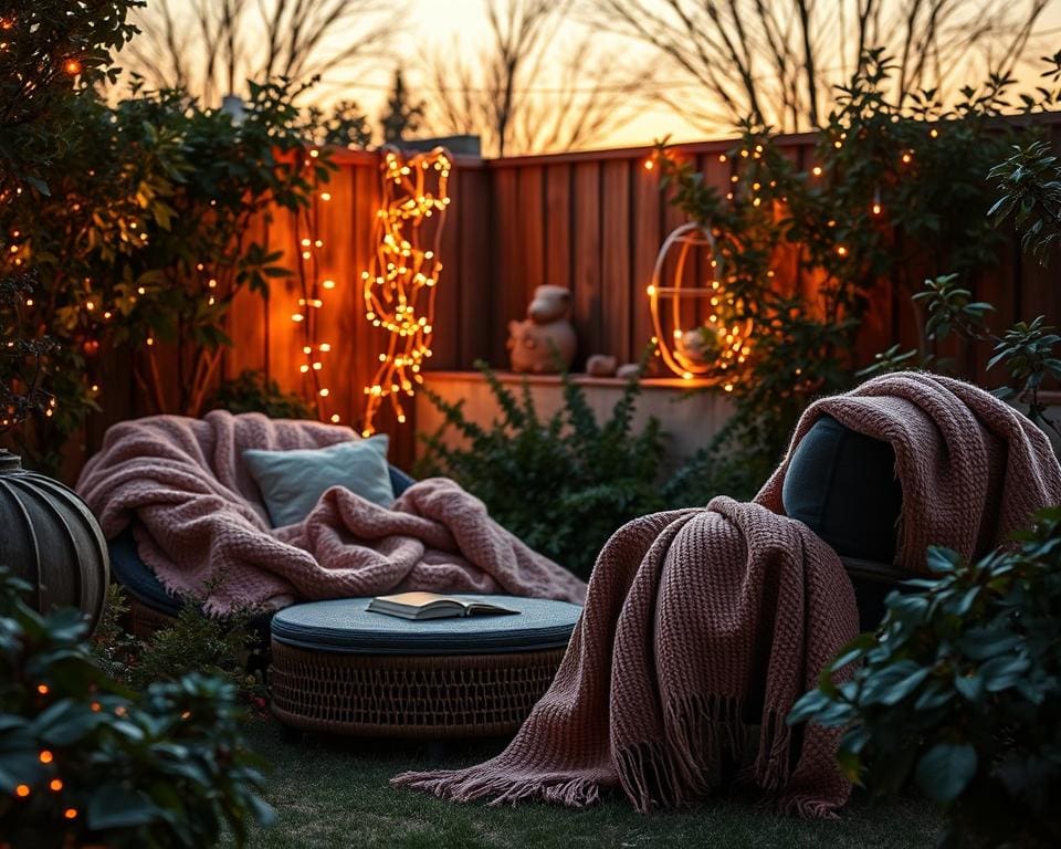 warme dekens voor knusse avonden in de tuin