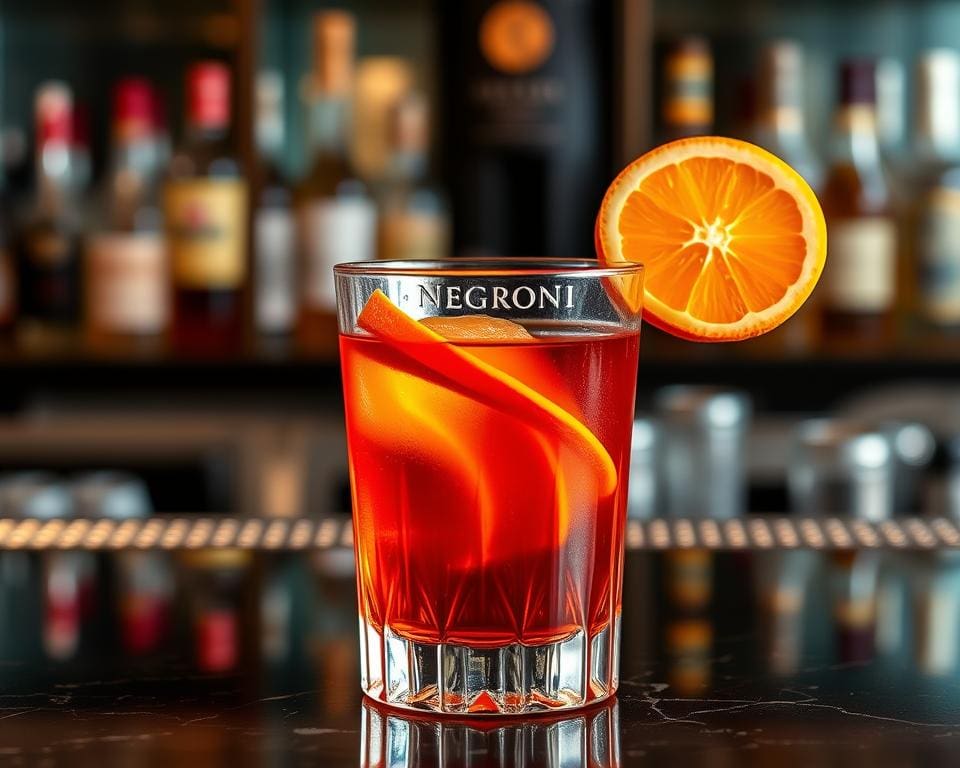 Classic Negroni met een vleugje sinaasappel