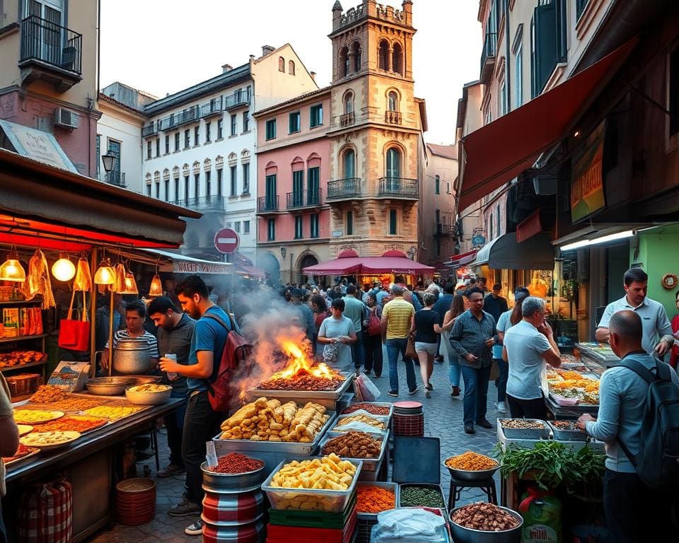 Probeer een street food tour door een historische wijk