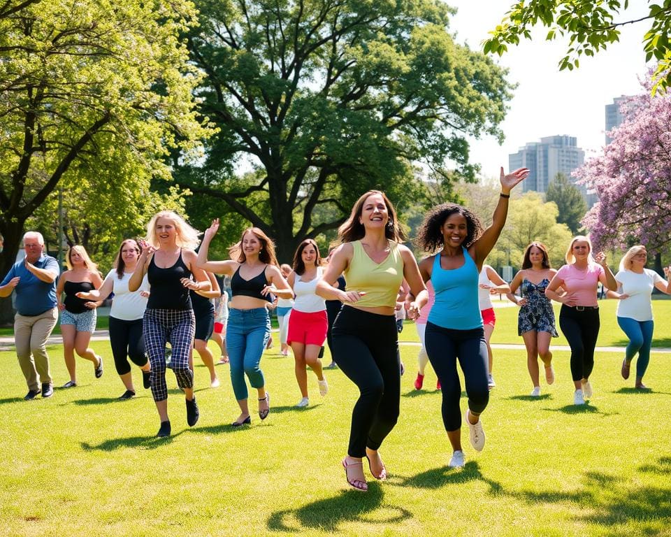 gezondheidsvoordelen buiten dansen