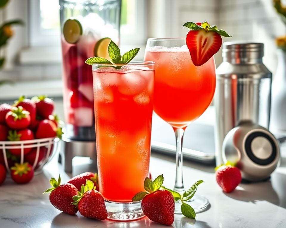 hoe maak je Strawberry Daiquiri