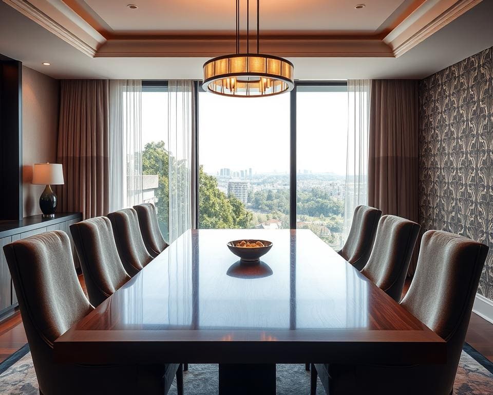 Hoe geef je een kleine eetkamer toch luxe uitstraling?