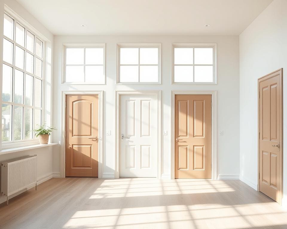 Trendy deurkleuren voor licht interieur