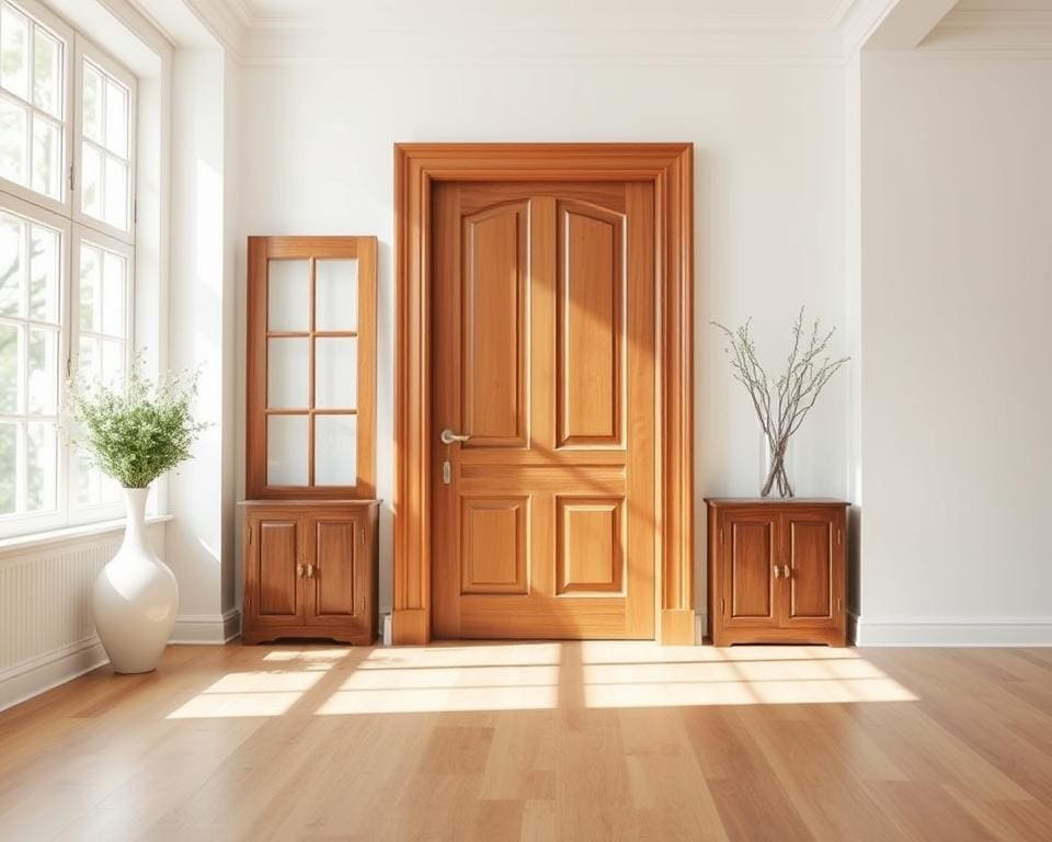 Wat zijn mooie kleuren voor deuren in een licht interieur?