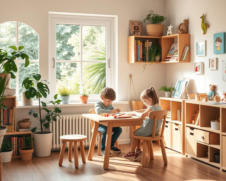 creatieve kinderwerkplek