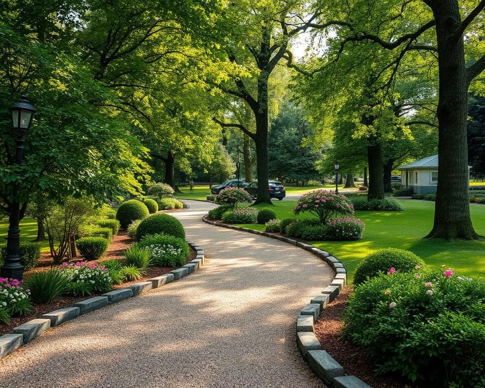 Wat zijn eisen bij het aanleggen van paden in erfgoedparken?