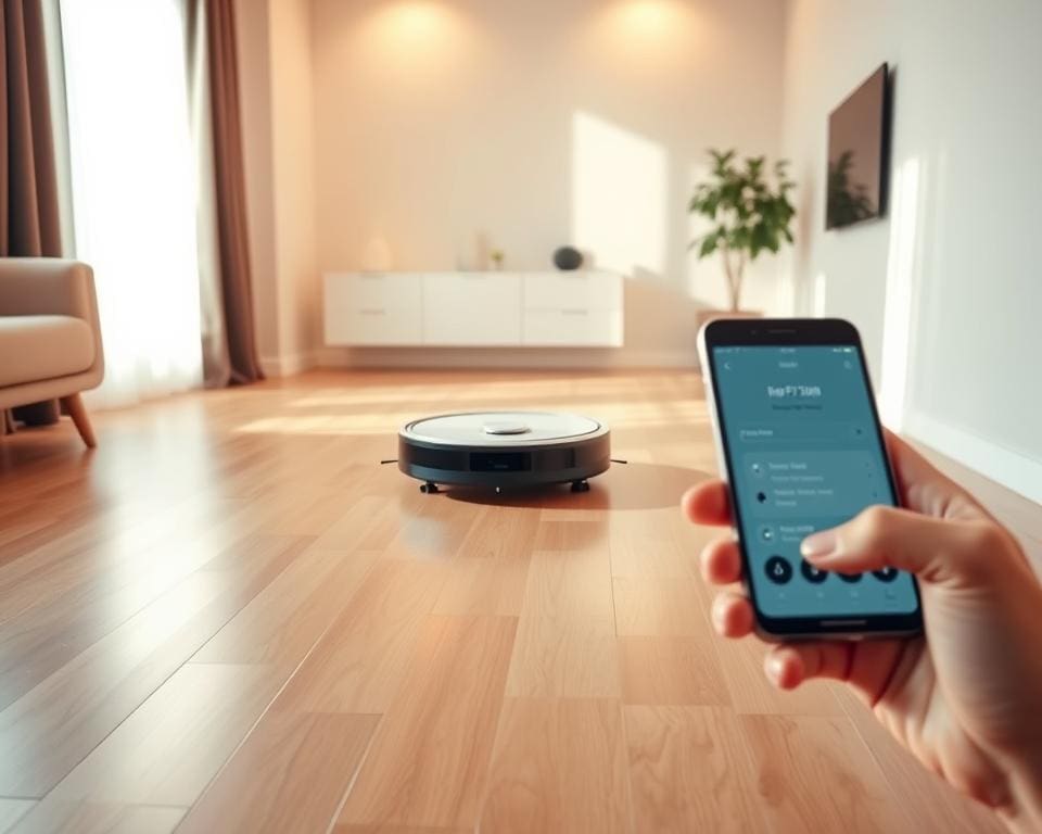 robotstofzuiger besturen met smartphone
