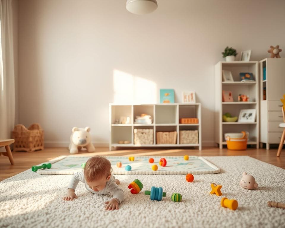 Hoe creëer je een veilige speelplek in de babykamer?