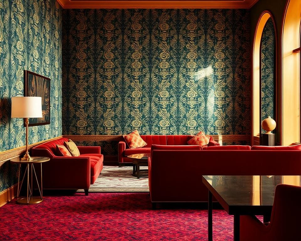 effect van kleur en textuur op interieur
