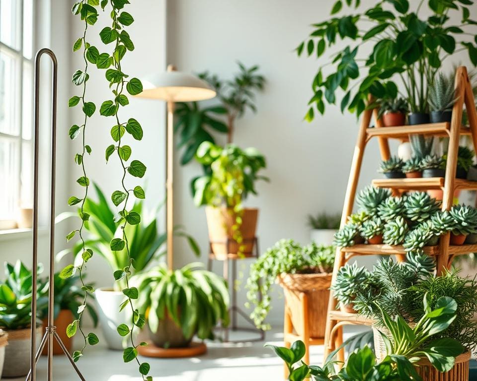 materiaal en populaire stijlen van plantenstandaards