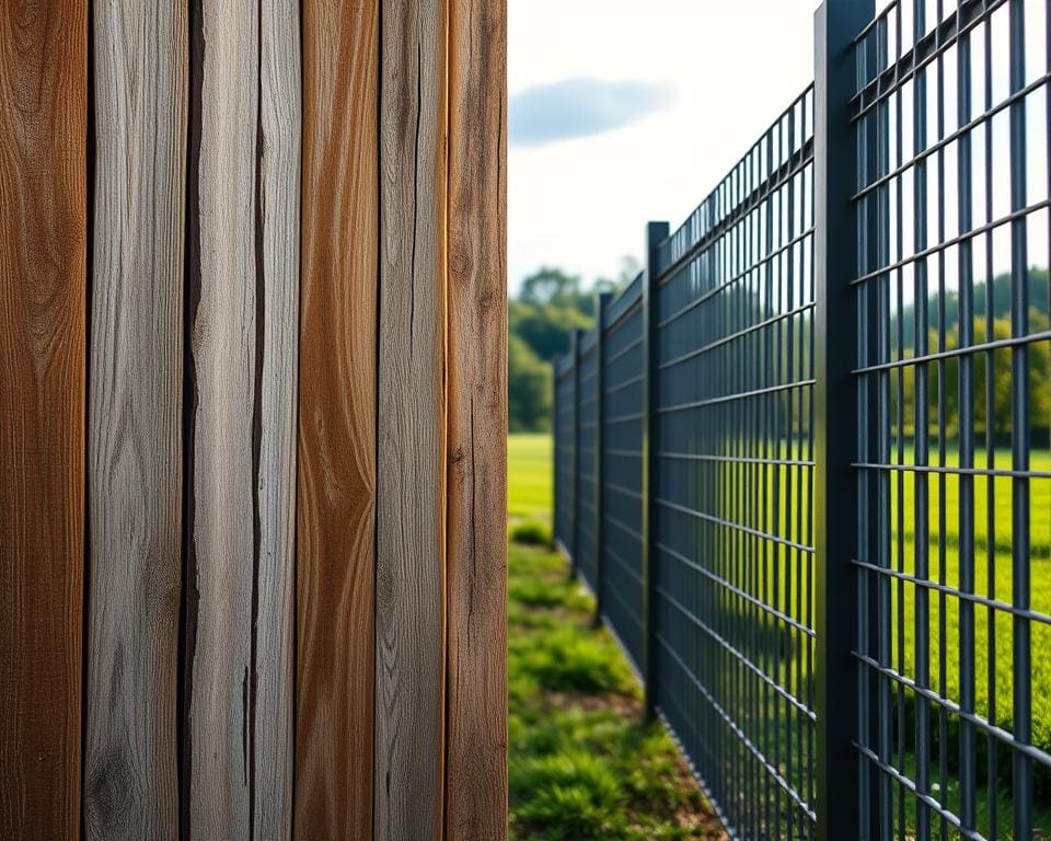 Houten afsluitingen versus metalen varianten