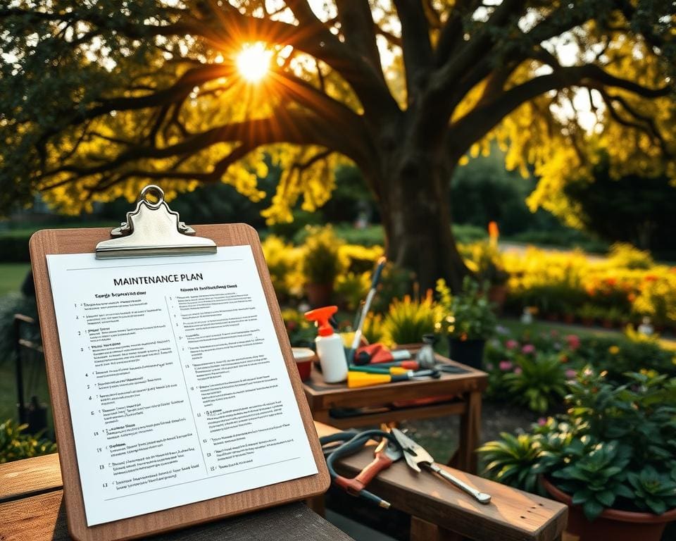 Hoe maak je een onderhoudsplan voor je tuin?