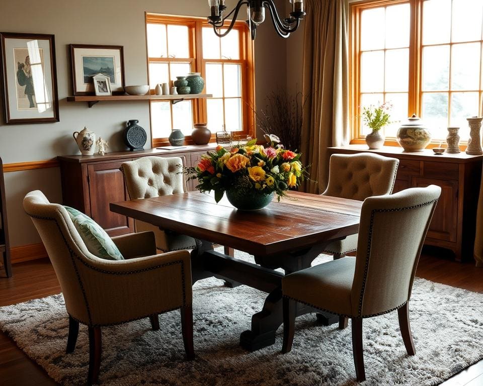 Hoe richt je je eetkamer warm en uitnodigend in?