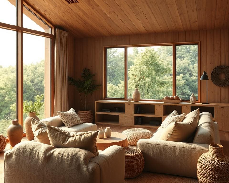 Op welke manier breng je warmte met natuurlijke kleuren?